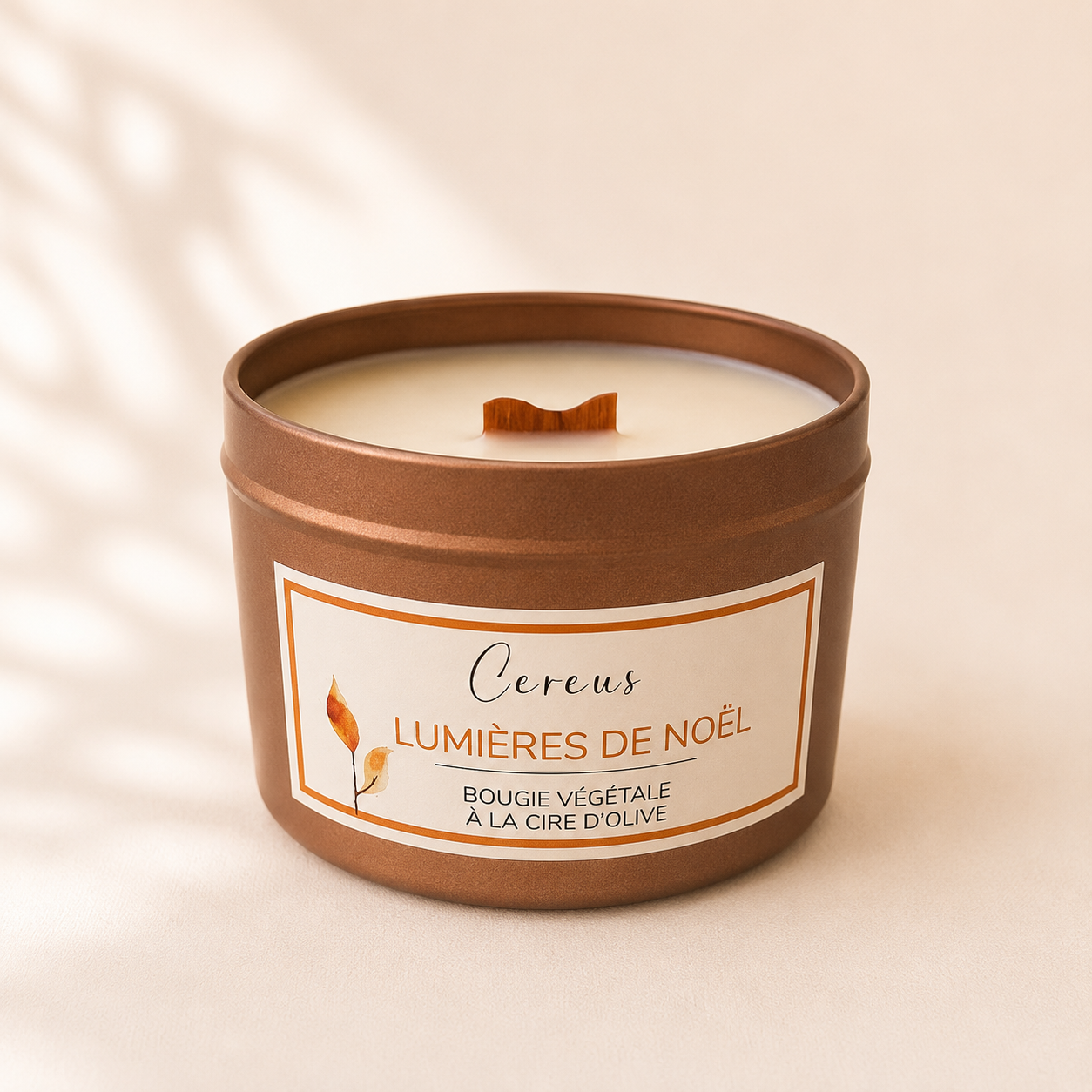 Bougie végétale Lumières de Noël – Image 2