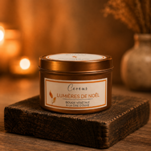 Bougie végétale Lumières de Noël