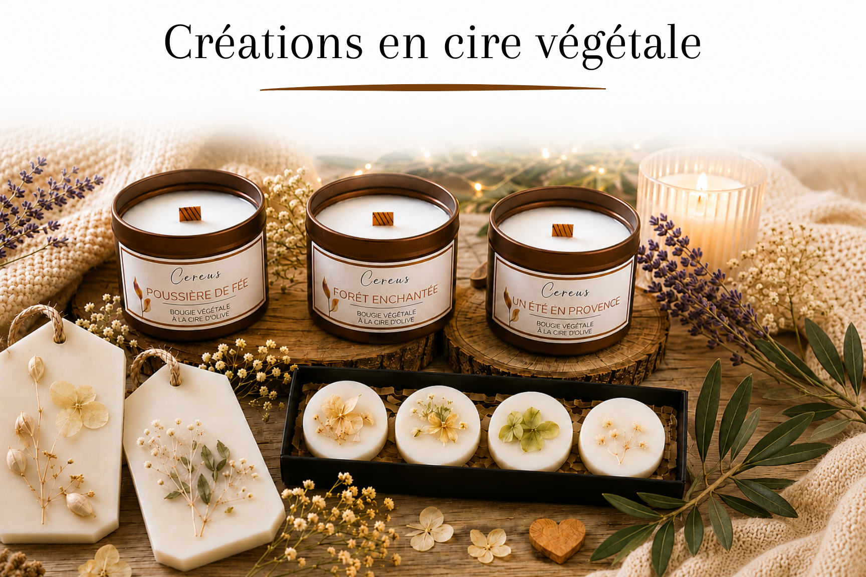 Créations en cire végétale