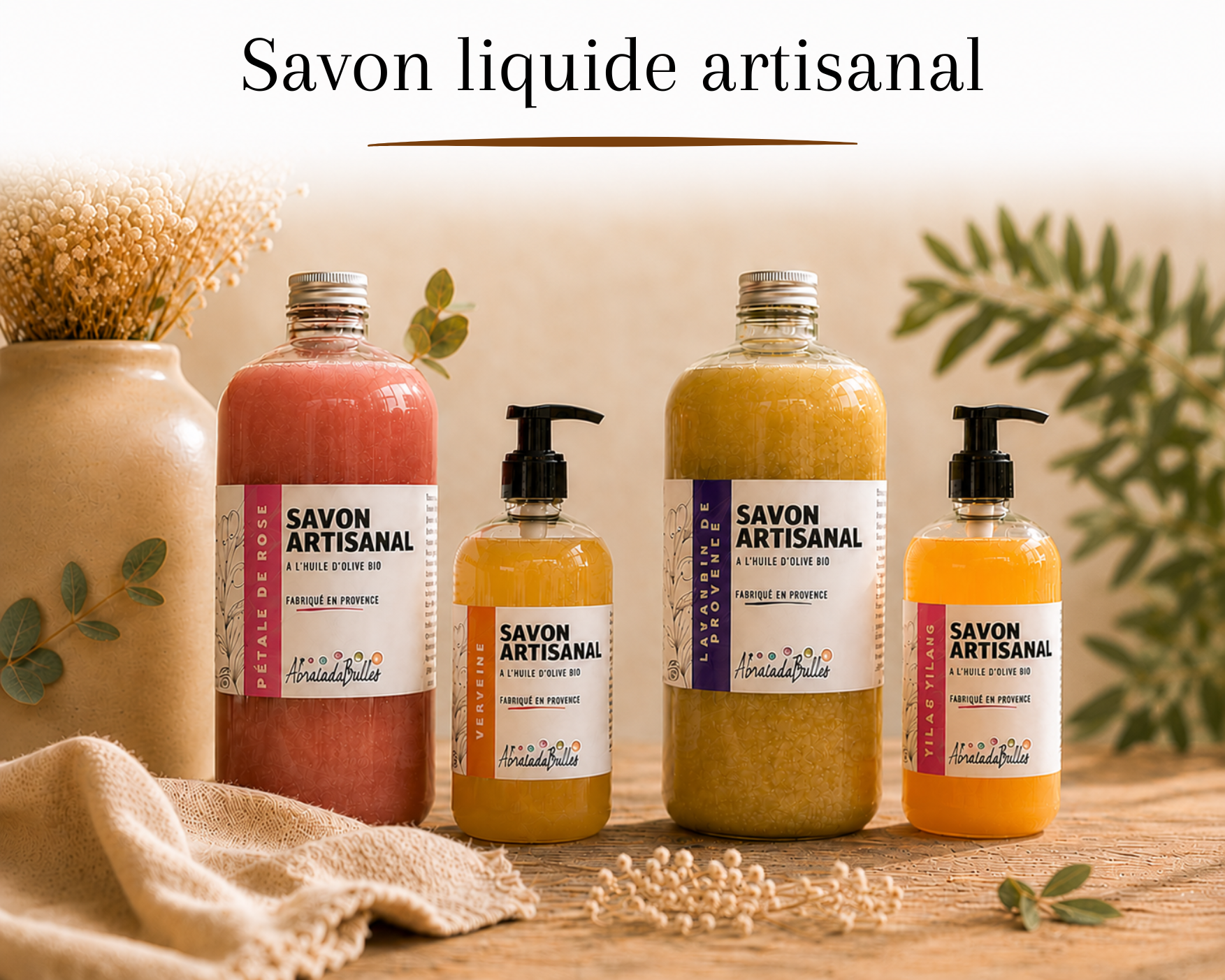 Savon liquide artisanal